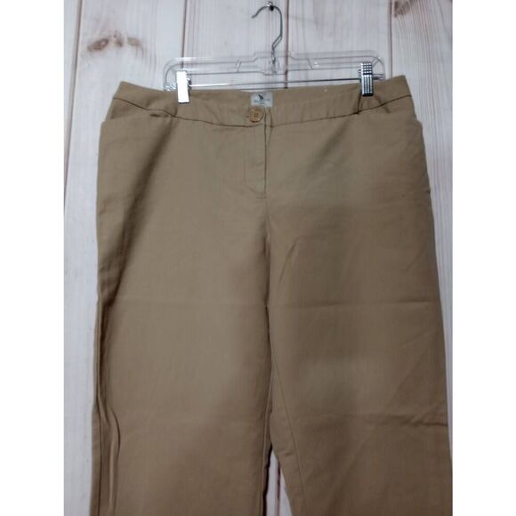 Worthington Pants Ladies 16W Tan Chino Modern Fit - Picture 3 of 7